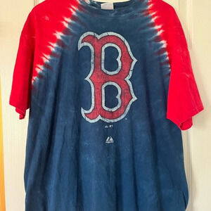 ⭐️Vintage Boston Red Socks tie-dyed tee shirt size L/XL
